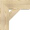 Ekena Millwork Traditional Block Rough Sawn Bracket w/ Offset Brace, Douglas Fir, 8"W x 20"D x 20"H BKT0806X20X20TRA05RDF - alternate 2